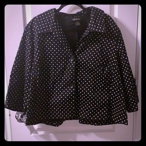 Polka dot blazer